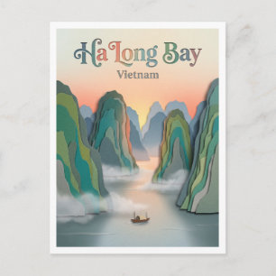 Ha-Long-Bucht Vietnam Postkarte