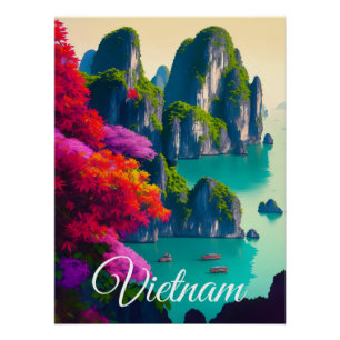 Ha Long Bucht Vietnam Reiseplakat Poster