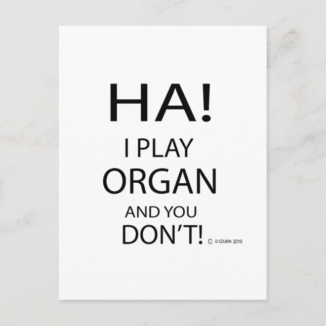 Ha Organ Postkarte (Vorderseite)