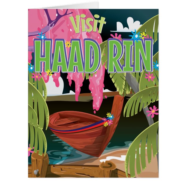 Haad Rin Thailand Reiseplakat (Vorderseite)