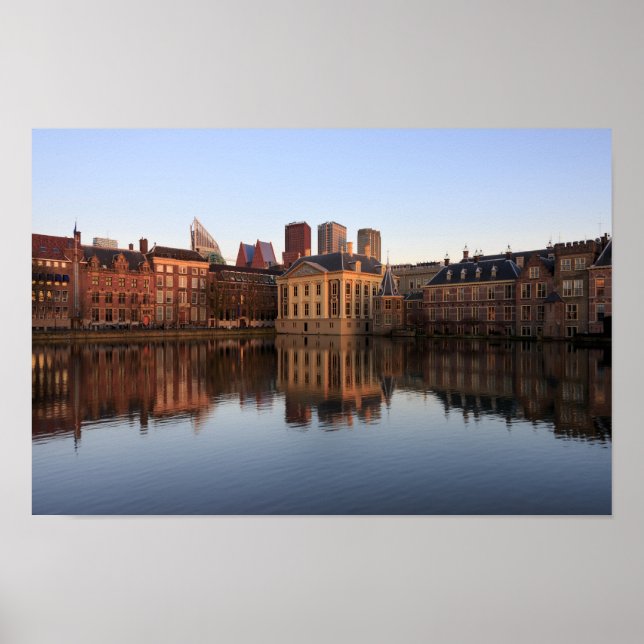 Haager Skyline in den Niederlanden Poster (Vorne)