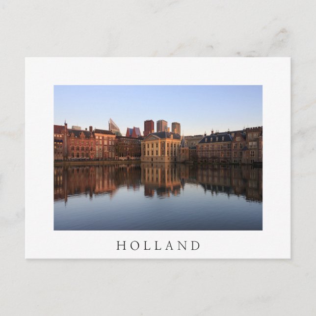 Haager Skyline in den Niederlanden Postkarte (Vorderseite)