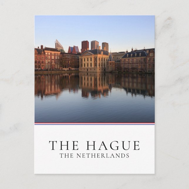 Haager Skyline in den Niederlanden Postkarte (Vorderseite)