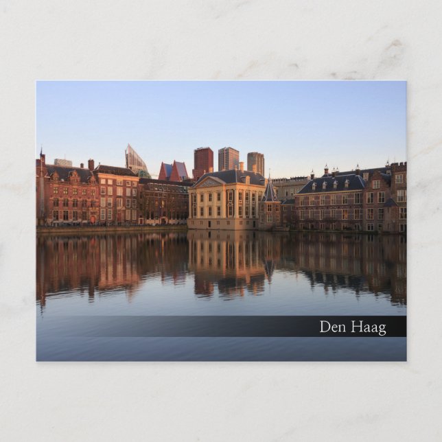 Haager Skyline in den Niederlanden Postkarte (Vorderseite)