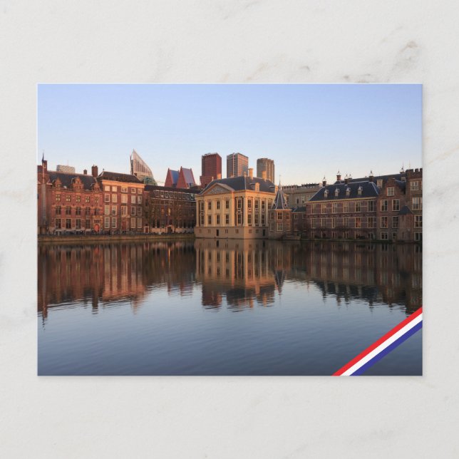 Haager Skyline in den Niederlanden Postkarte (Vorderseite)