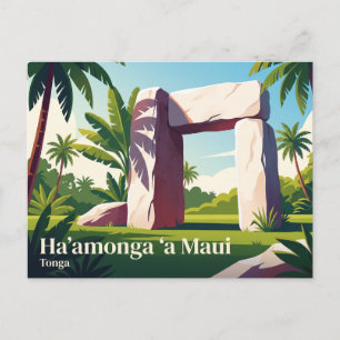 Ha'amonga 'a Maui Tonga Postkarte