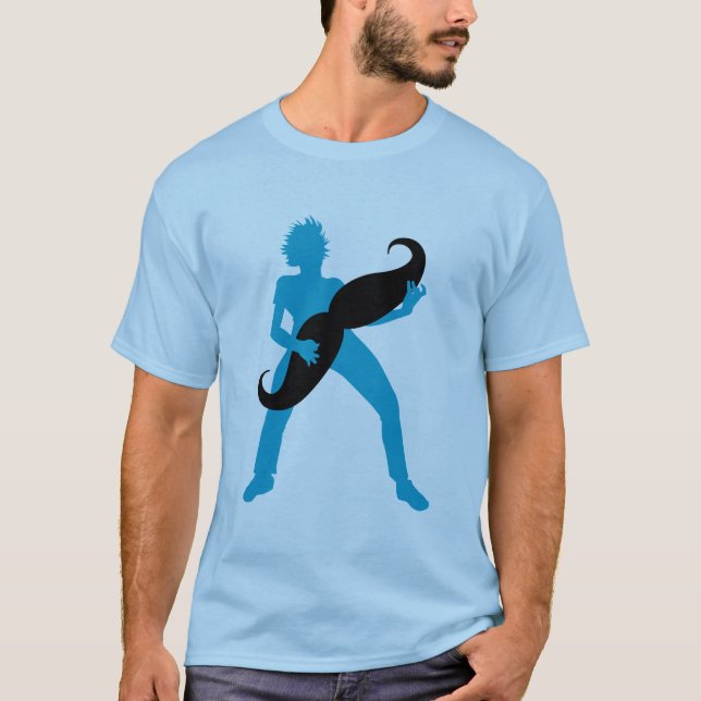 Haar-Gitarre T-Shirt (Vorderseite)