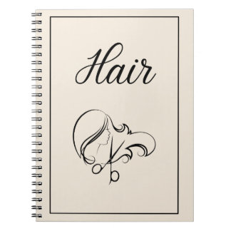 Haar Notizbuch | Warm Beiges Notizbuch Notizblock