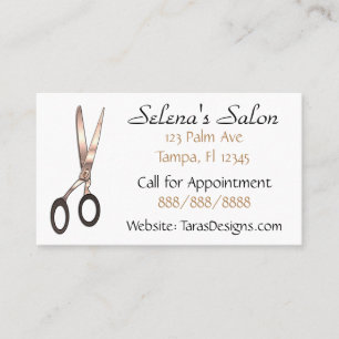 Haar-Salon-personalisierte Geschäfts-Karten Visitenkarte
