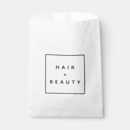 HAAR + SCHÖNHEIT Stylist elegantes Logo Geschenk T Geschenktütchen