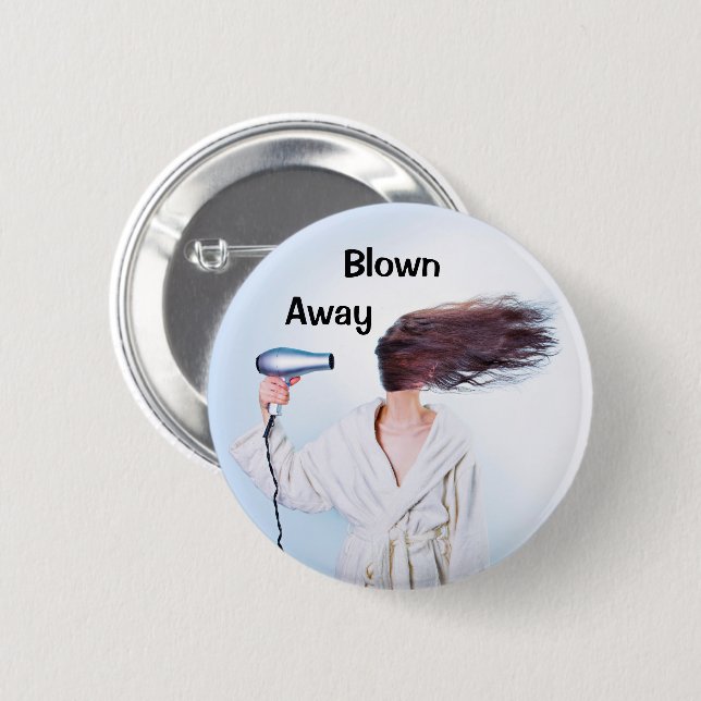 Haar-Spaß Button (Vorne & Hinten)