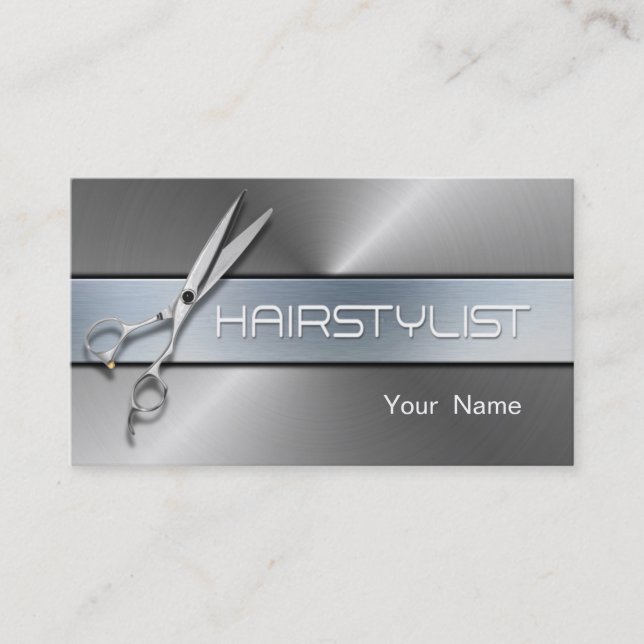 Haar-Stylist - bilden Sie Künstler Visitenkarte (Vorderseite)