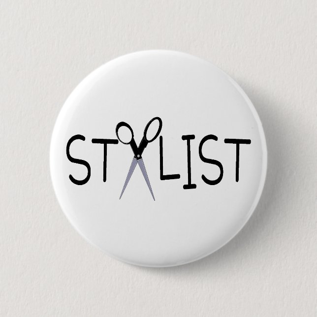 Haar-Stylist Button (Vorderseite)