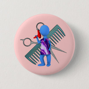 Haar-Stylist Button