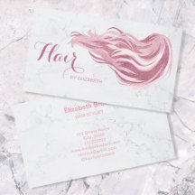 Haar Stylist Chic Pink Glitzer Marble Beauty Salon