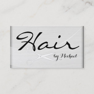 Haar Stylist Ernennung Modernes Weißes Holz #2 Terminkarte