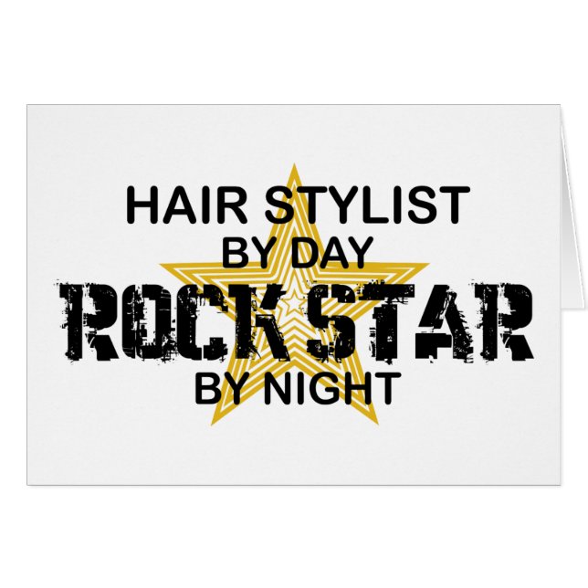 Haar-Stylist-Felsen-Stern bis zum Nacht (Vorderseite (Horizontal))