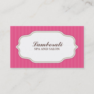 Haar-Stylist-Friseur-Salon-Rosa elegantes Retro Visitenkarte