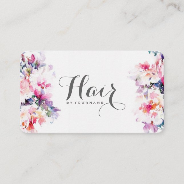 Haar-Stylist-Geschäfts-Karte Visitenkarte (Vorderseite)