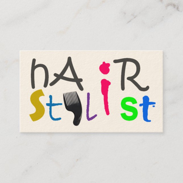 Haar-Stylist-Geschäfts-Karte Visitenkarte (Vorderseite)