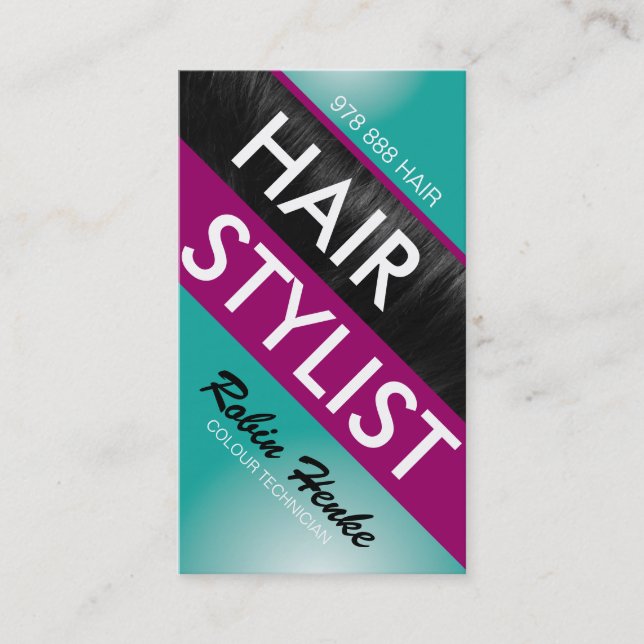 Haar-Stylist-Geschäfts-Karten Visitenkarte (Vorderseite)