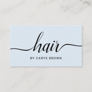 Haar-Stylist-handgeschriebenes Minimalistisches Visitenkarte