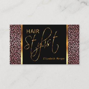 Haar-Stylist in einem staubigen Visitenkarte