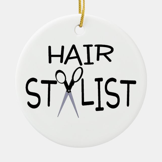 Haar-Stylist Keramikornament (Vorne)