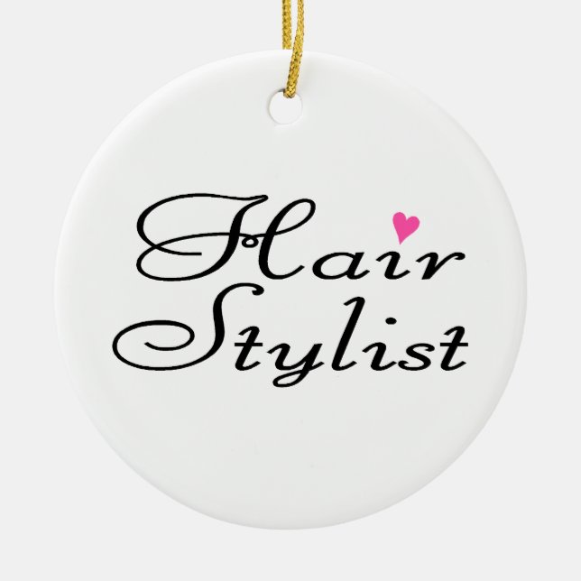Haar-Stylist Keramikornament (Vorne)