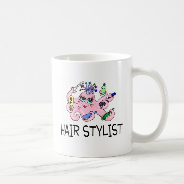 Haar-Stylist-Krake Kaffeetasse (Rechts)
