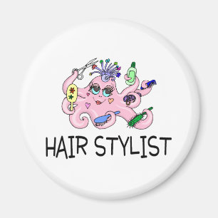 Haar-Stylist-Krake Magnet