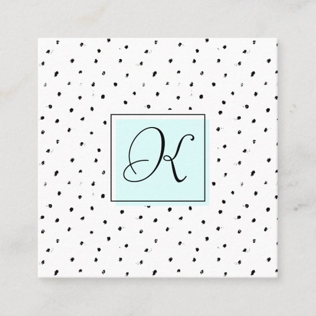 Haar-Stylist-Salon-Monogramm-Verabredungs-Karten Terminkarte (Vorderseite)