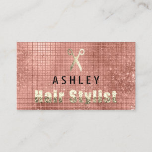 Haar-Stylist-Salon-Schwarzes Visitenkarte