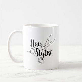 Haar-Stylist-Schwarzes Kaffeetasse