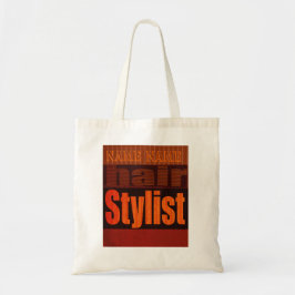 Haar-Stylist-Typografie-Make-upkünstler tragen Tragetasche