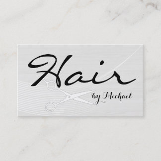 Haar-Stylist-Verabredungs-modernes weißes Holz #3 Terminkarte