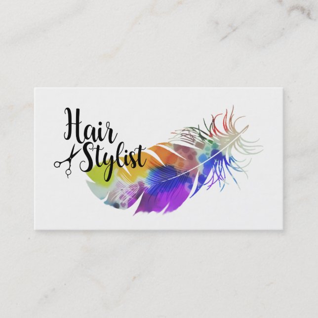 Haar-Stylist Visitenkarte (Vorderseite)