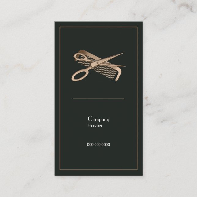 Haar-Stylist Visitenkarte (Vorderseite)