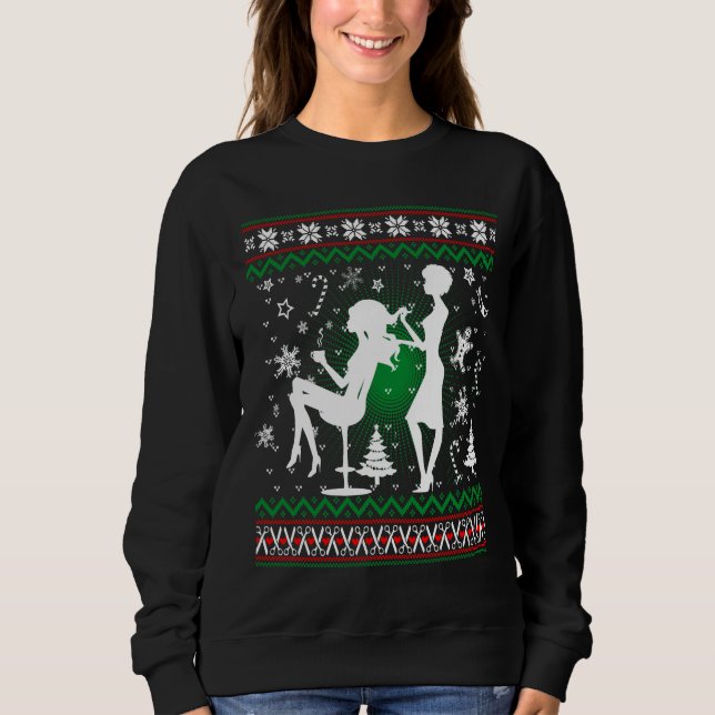 Haar-Stylist WeihnachtsT - Shirt (Vorderseite)