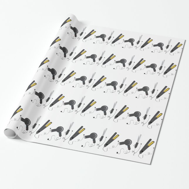 Haar-Stylist-Werkzeuge Geschenkpapier (Ungerollt)