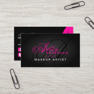 Haar-und Maskenbildner-Monogramm Visitenkarte