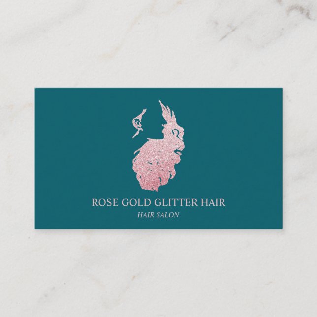 Haarausdehnungsgrün Visitenkarte (Vorderseite)