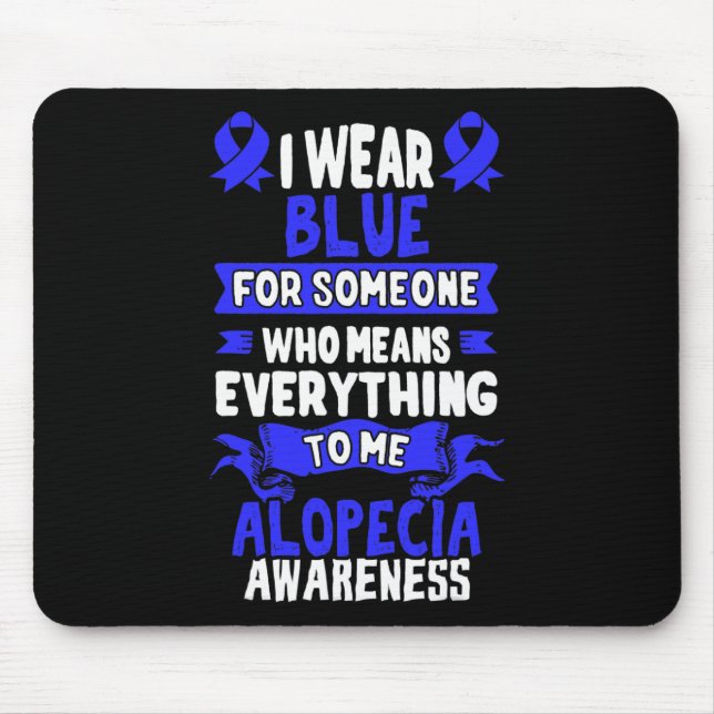 Haarausfall Bewusstsein - Alopezie Areata Mousepad (Vorne)