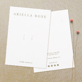 Haarbow-Haarbogenklammer mit Social Media-Icons Begleitkarte