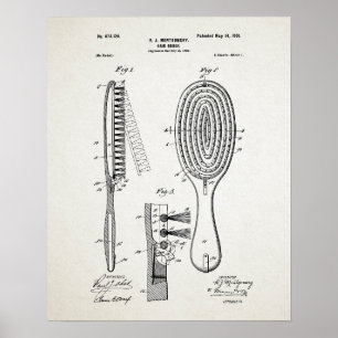 Haarbürstenpatent Poster