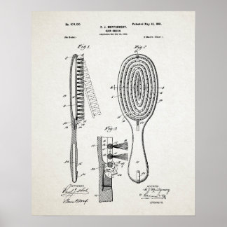Haarbürstenpatent Poster
