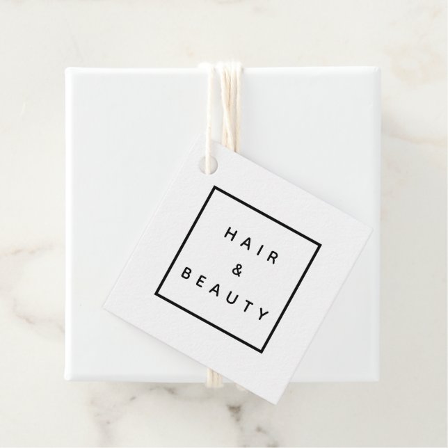HAARE + BEAUTY STYLIST WERBEAKTION GESCHENKANHÄNGER (Beispiel)