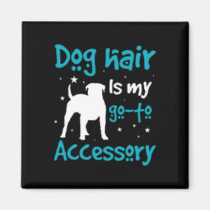 Haare sind zu Zubehör - Amerikanischer Bulldogge Magnet