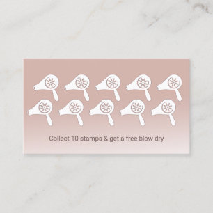 Haare Styist Blow Dry Bar Blush Rose Loyalität Treuekarte