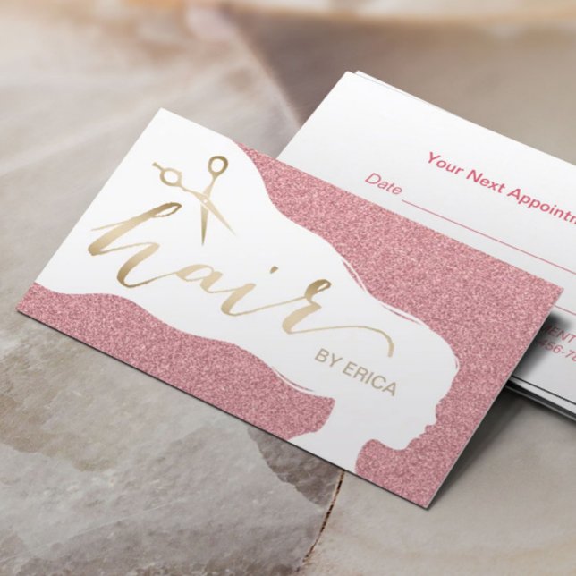 Haare Stylist Rose Gold Glitzer Salon Termine (Von Creator hochgeladen)